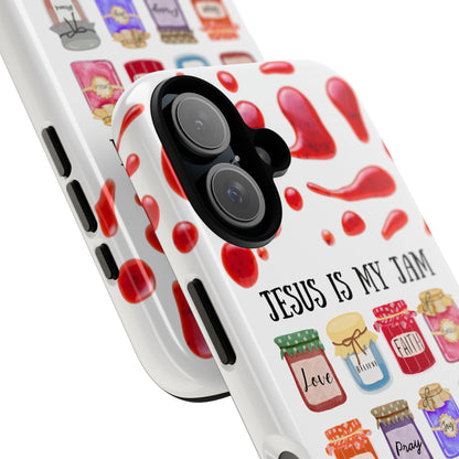 Jesus Is My Jam Phone Case, Inspirational Phone Cover, Unique Gift for Christians, Faith-based Accessories, Holiday Gift Idea