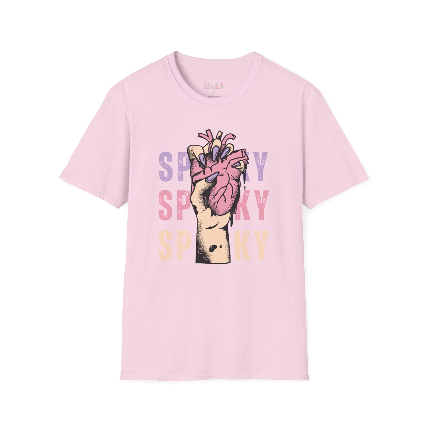 Unisex Softstyle T-Shirt Spooky Heart in Hand