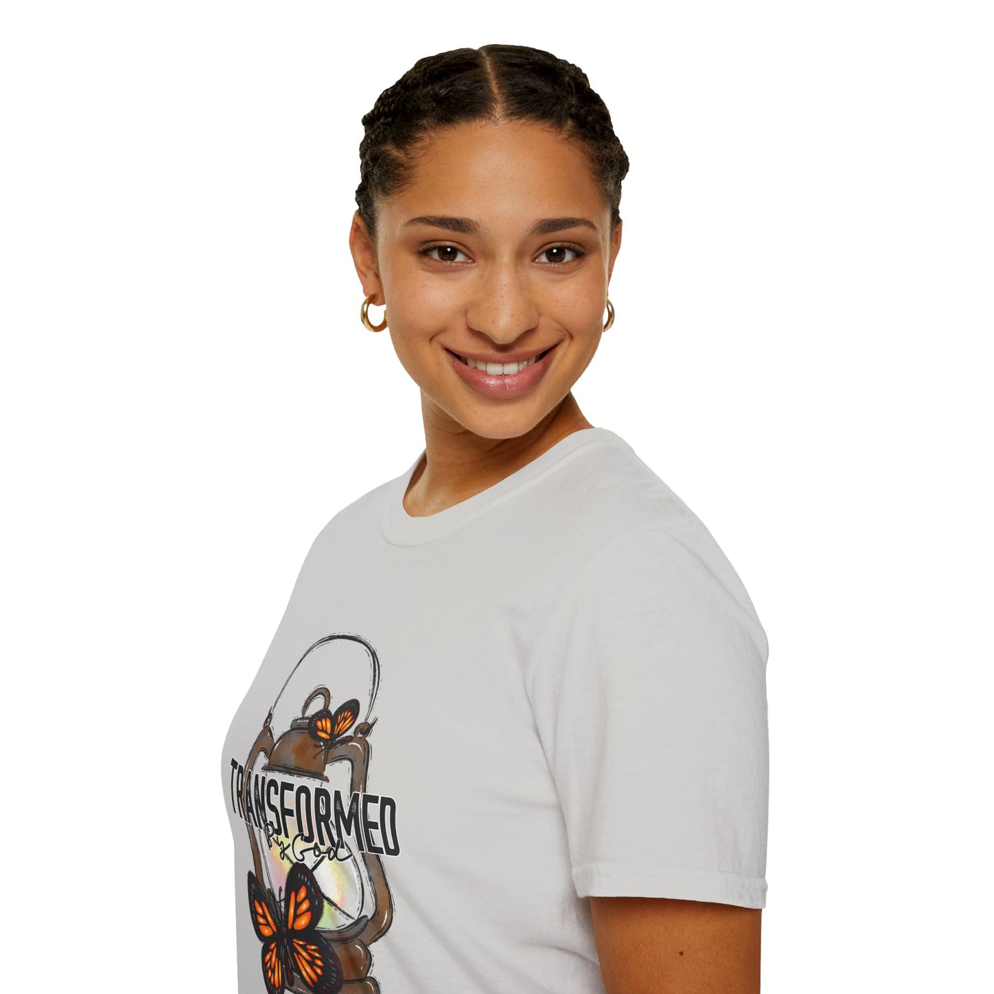 Unisex Softstyle T-Shirt  "Transformed by God" faith T-Shirt shirt