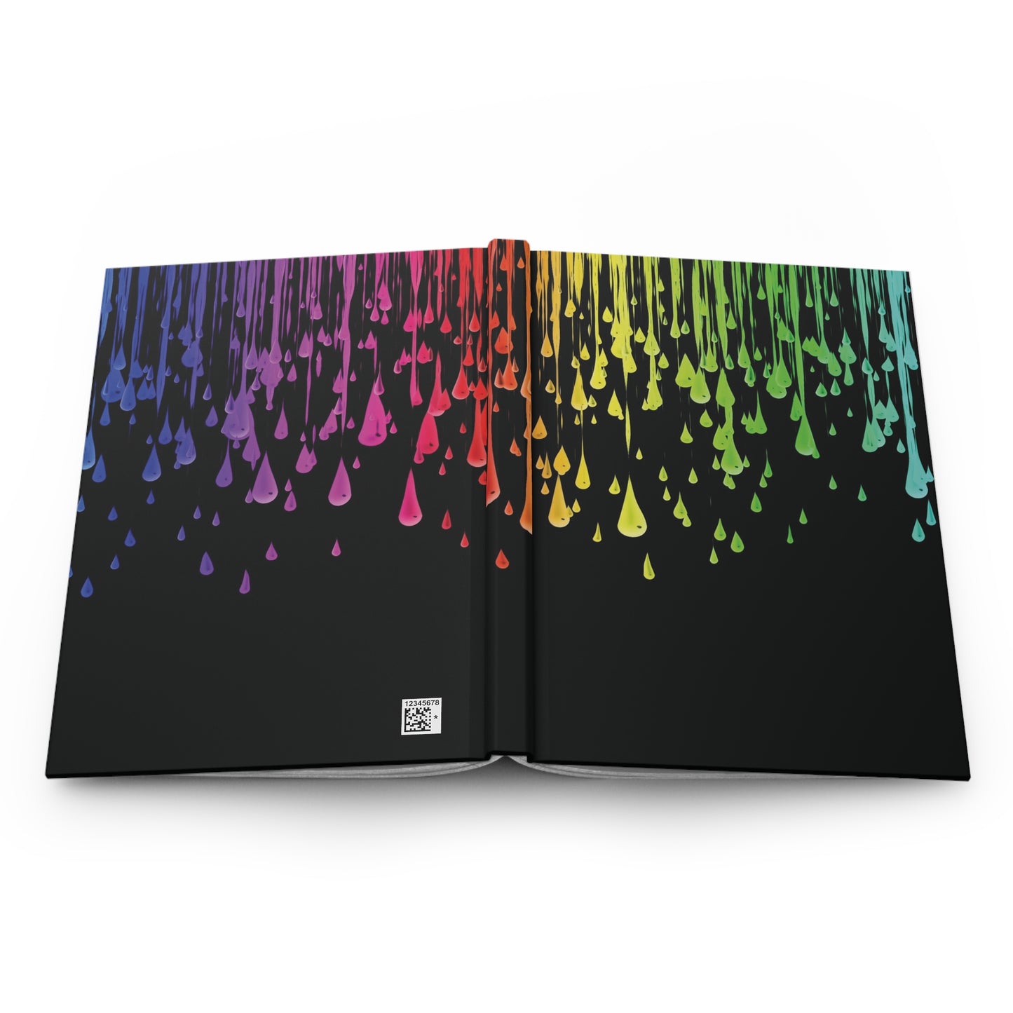 Hardcover Journal Matte Rainbow Drip