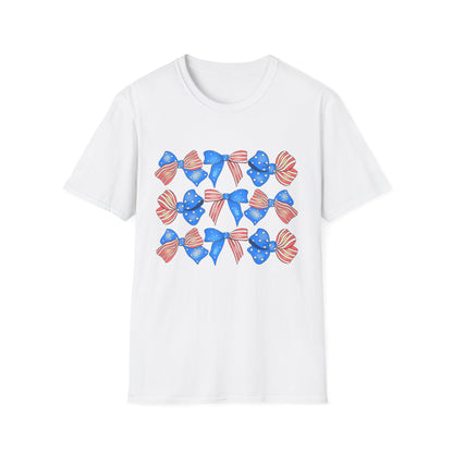 Patriotic Bow Unisex Softstyle T-Shirt