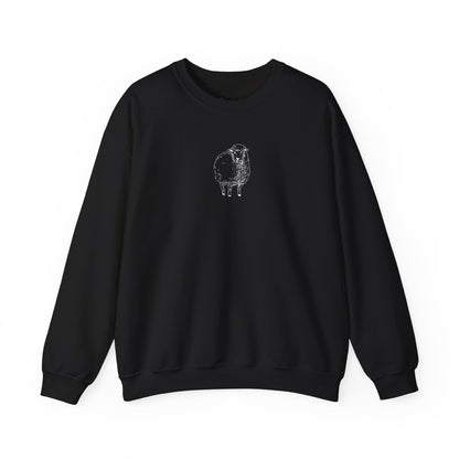 Sheep Design Sweatshirt, Unisex Crewneck with Inspirational Quote, Cozy Gift for Friends, Perfect for Casual Wear, Bible Verse Apparel