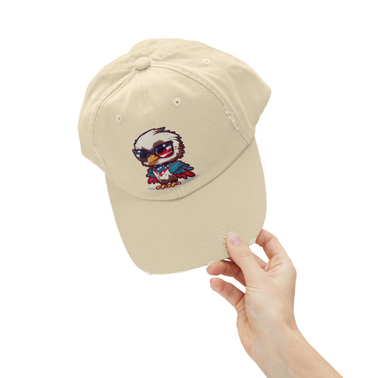 Unisex Distressed Cap Freedom Eagle