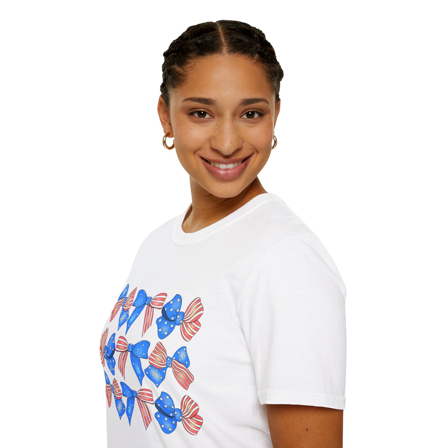 Patriotic Bow Unisex Softstyle T-Shirt