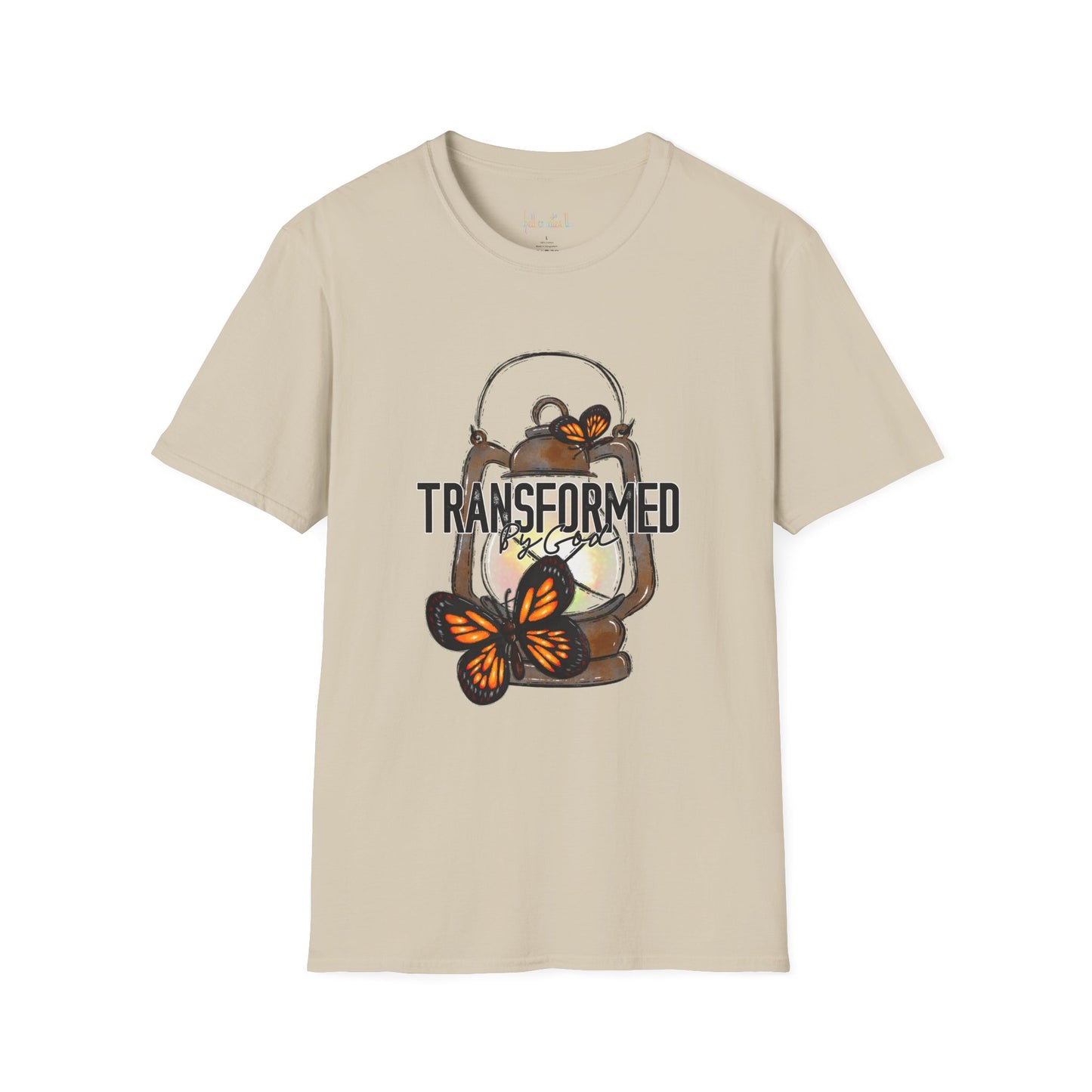 Unisex Softstyle T-Shirt  "Transformed by God" faith T-Shirt shirt