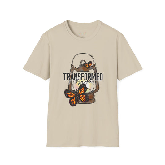 Unisex Softstyle T-Shirt  "Transformed by God" faith T-Shirt shirt