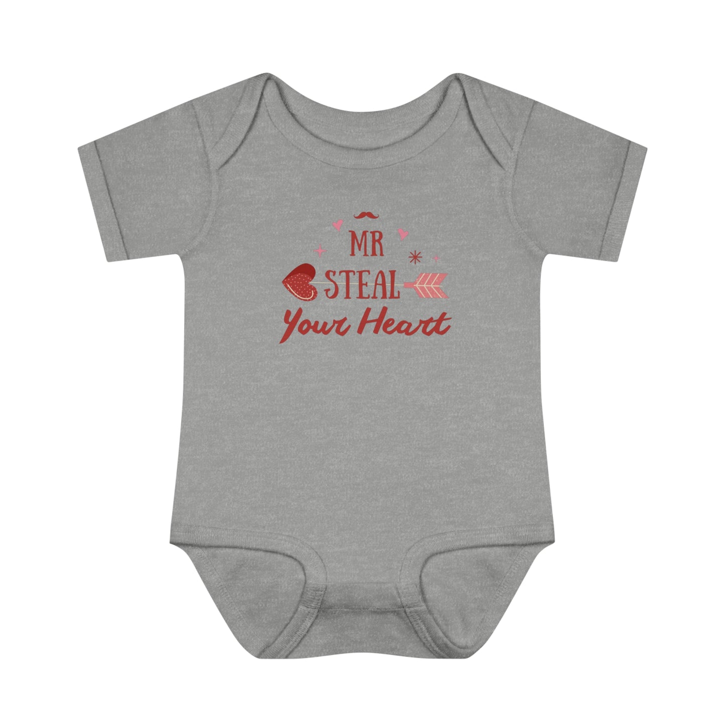 Infant Baby Rib Bodysuit "Mr. Steal Your Heart"