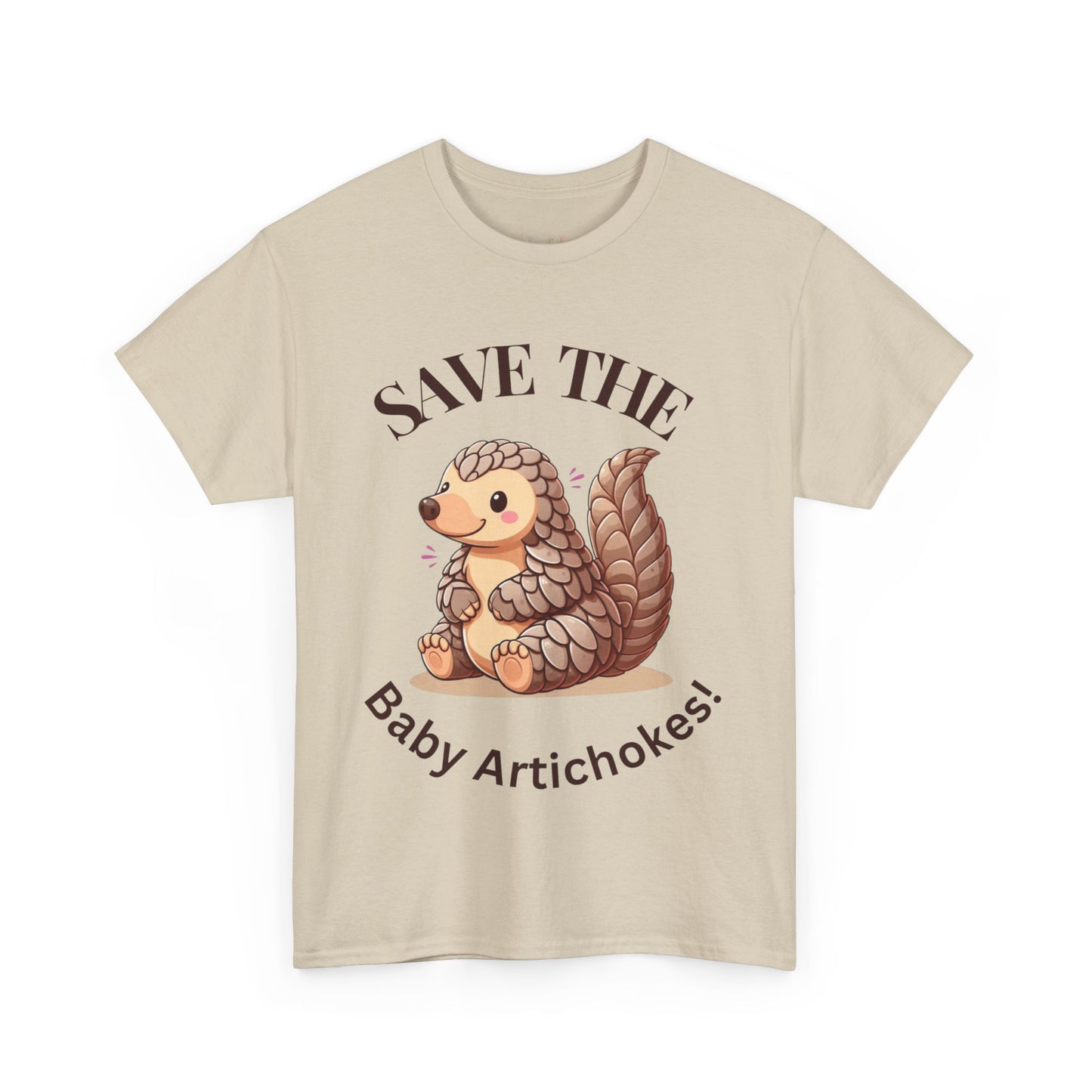 Unisex Heavy Cotton Tee Save The Baby Artichokes! Portion of proceeds goes to Clarissa Clover.