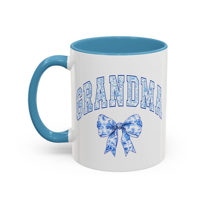 Grandma Blue Chinoiserie Accent Coffee Mug - Cute Gift for Mother's Day, Birthdays & More