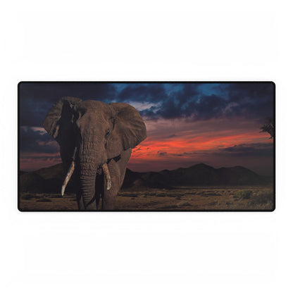 Desk Mats Elephant Sunset