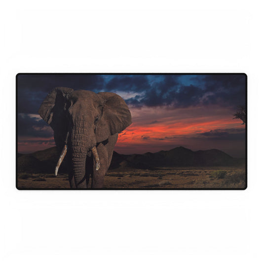 Desk Mats Elephant Sunset